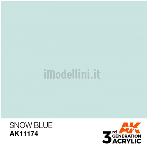 Vernice Acrilica AK 3rd Gen Snow Blue