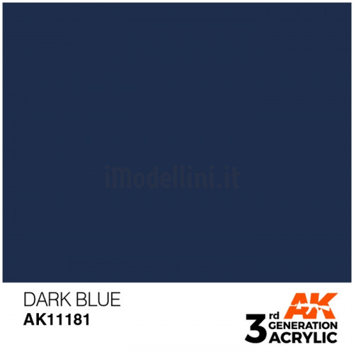 Vernice Acrilica AK 3rd Gen Dark Blue