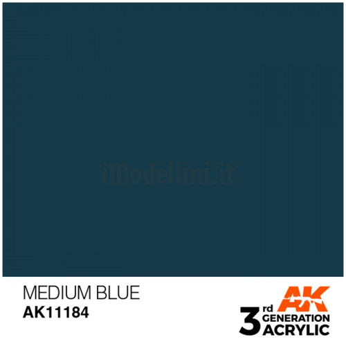 Vernice Acrilica AK 3rd Gen Medium Blue