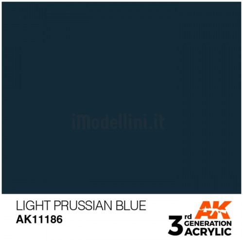 Vernice Acrilica AK 3rd Gen Light Prussian Blue