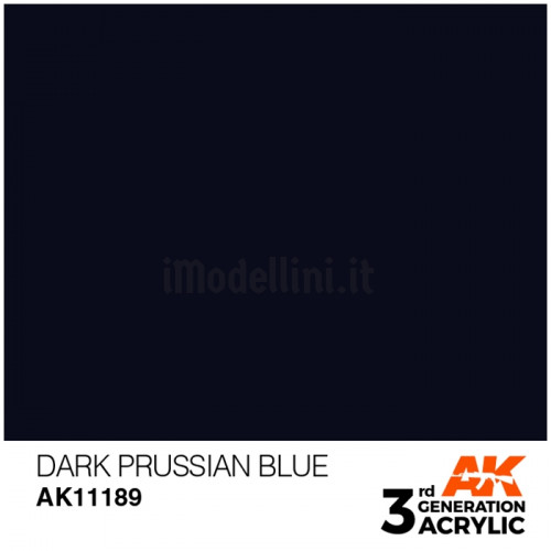 Vernice Acrilica AK 3rd Gen Dark Prussian Blue