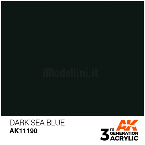 Vernice Acrilica AK 3rd Gen Dark Sea Blue