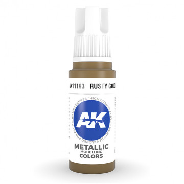 Vernice Acrilica AK 3rd Gen Rusty Gold