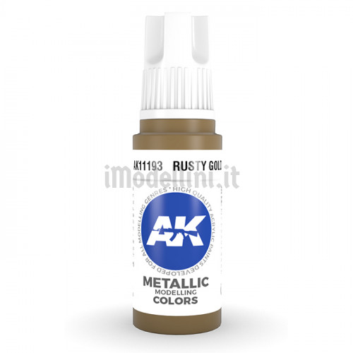 Vernice Acrilica AK 3rd Gen Rusty Gold