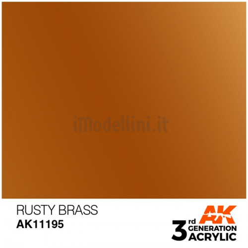 Vernice Acrilica AK 3rd Gen Rusty Brass