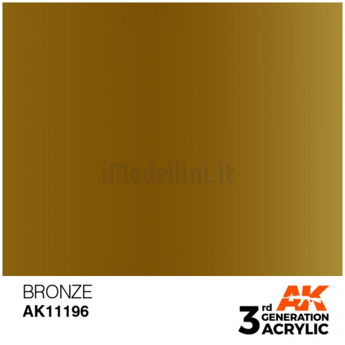 Vernice Acrilica AK 3rd Gen Bronze