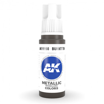 Vernice Acrilica AK 3rd Gen Burnt Tin