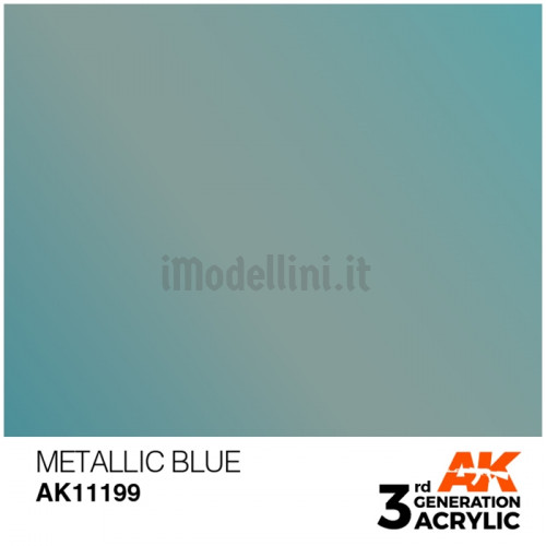 Vernice Acrilica AK 3rd Gen Metallic Blue