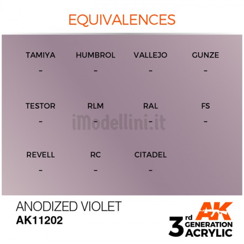 Vernice Acrilica AK 3rd Gen Anodized Violet