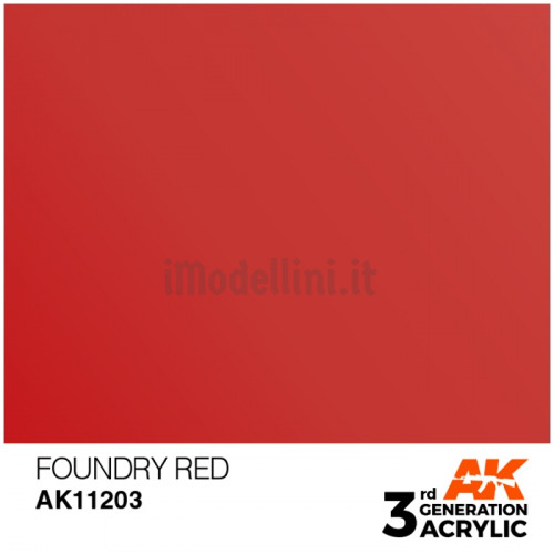 Vernice Acrilica AK 3rd Gen Foundry Red