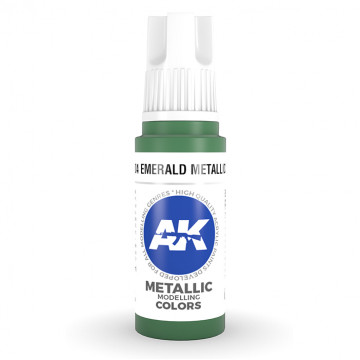 Vernice Acrilica AK 3rd Gen Emerald Metallic Green