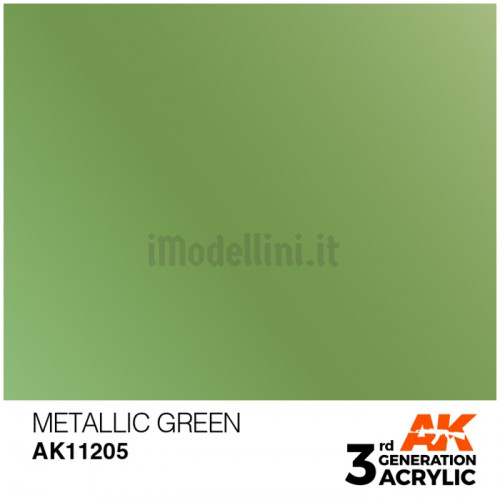 Vernice Acrilica AK 3rd Gen Metallic Green