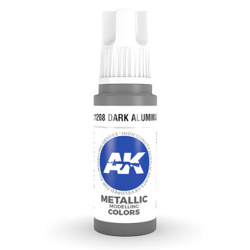 Vernice Acrilica AK 3rd Gen Dark Aluminium