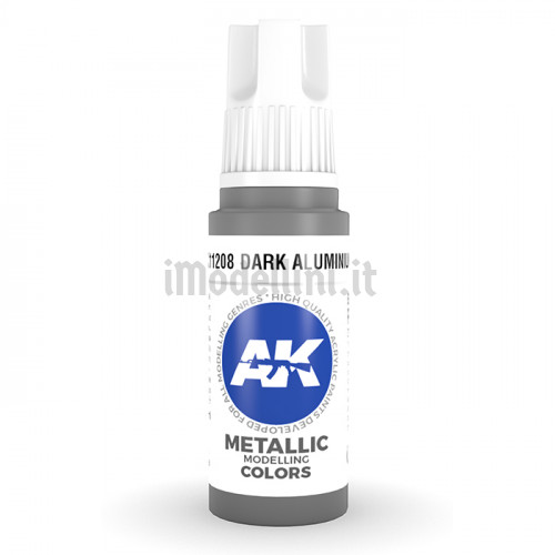 Vernice Acrilica AK 3rd Gen Dark Aluminium