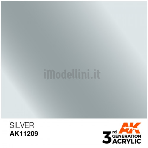 Vernice Acrilica AK 3rd Gen Silver