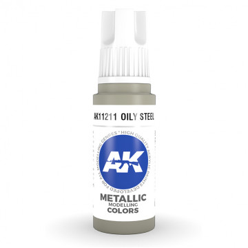 Vernice Acrilica AK 3rd Gen Oily Steel