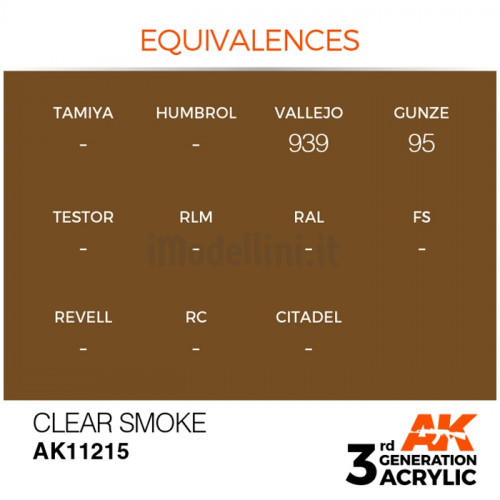 Vernice Acrilica AK 3rd Gen Smoke