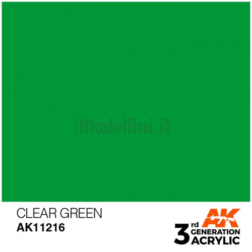 Vernice Acrilica AK 3rd Gen Green