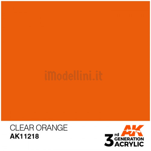Vernice Acrilica AK 3rd Gen Orange