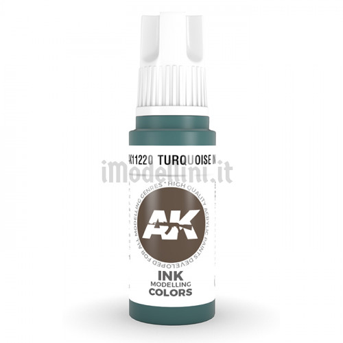 Vernice Acrilica AK 3rd Gen Leather Brown Ink