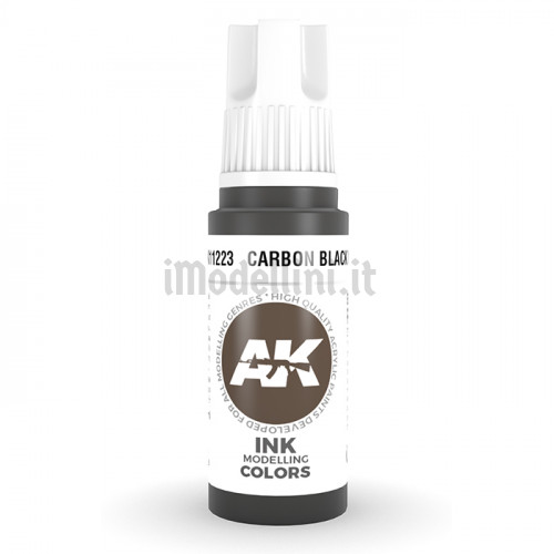 Vernice Acrilica AK 3rd Gen Carbon Black Ink