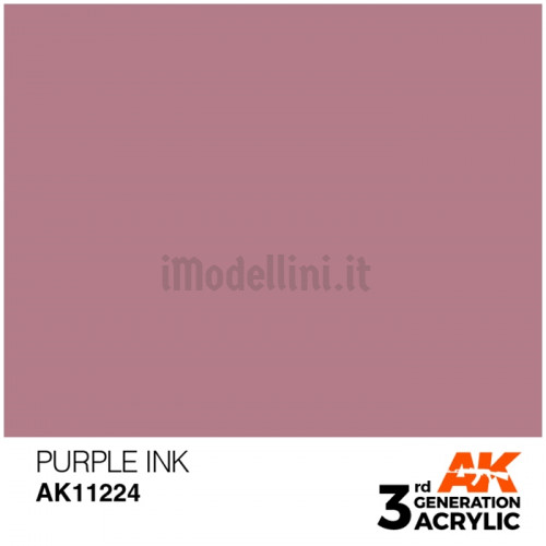 Vernice Acrilica AK 3rd Gen Cardinal Violet Ink