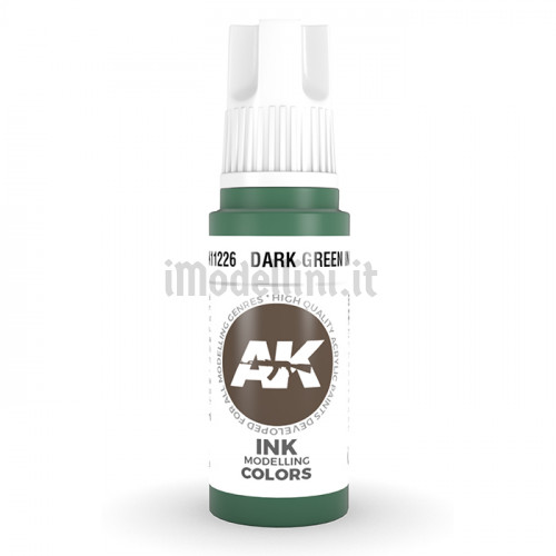 Vernice Acrilica AK 3rd Gen Dark Green Ink