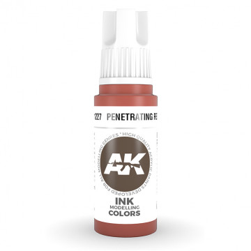 Vernice Acrilica AK 3rd Gen Penetrating Red Ink