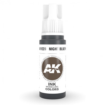 Vernice Acrilica AK 3rd Gen Night Blue Ink