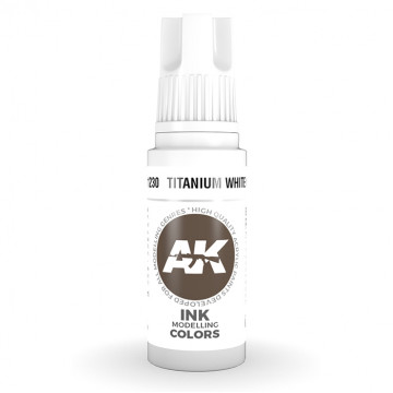 Vernice Acrilica AK 3rd Gen Titanium White Ink