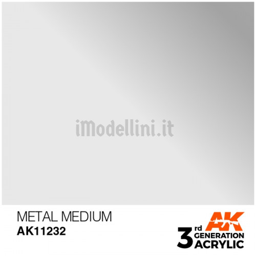 Vernice Acrilica AK 3rd Gen Metal Medium