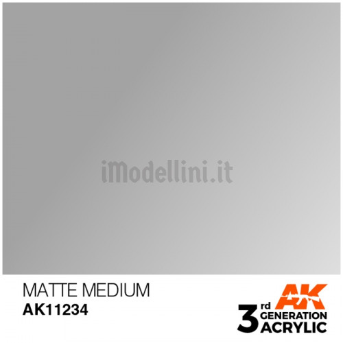 Vernice Acrilica AK 3rd Gen Matte Medium