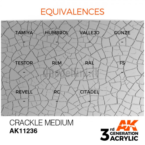 Vernice Acrilica AK 3rd Gen Crackle Medium