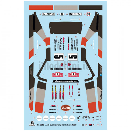 Audi Quattro Rally Montecarlo 1981 1:24