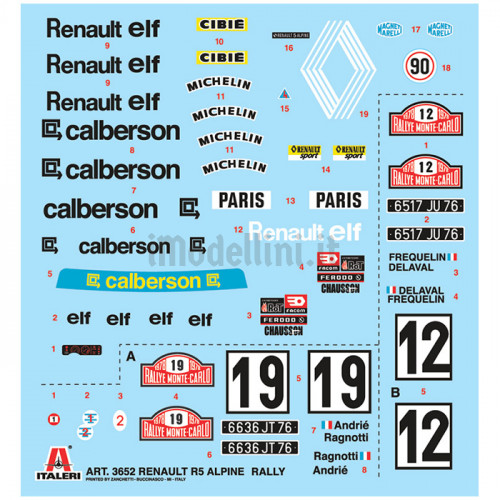 Renault 5 Alpine Rally 1:24