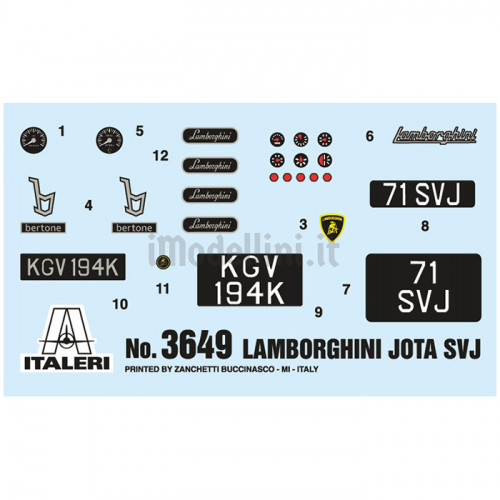 Lamborghini Miura Jota SVJ 1:24