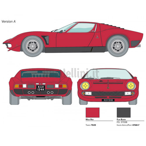 Lamborghini Miura Jota SVJ 1:24