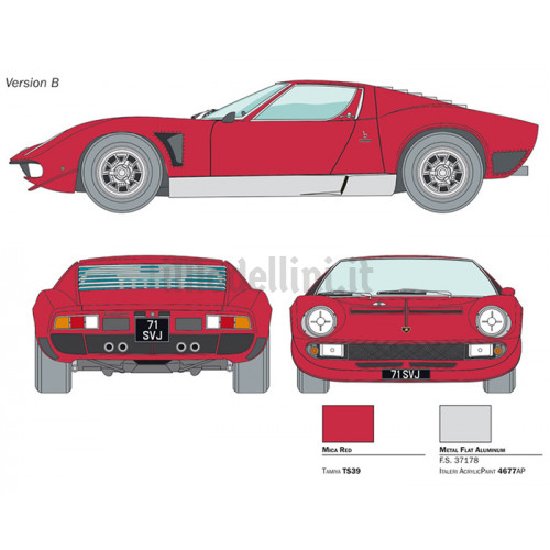 Lamborghini Miura Jota SVJ 1:24