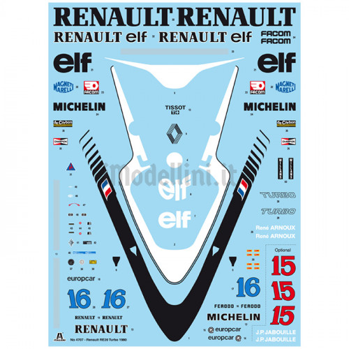 Formula 1 Renault RE 20 Turbo 1:12