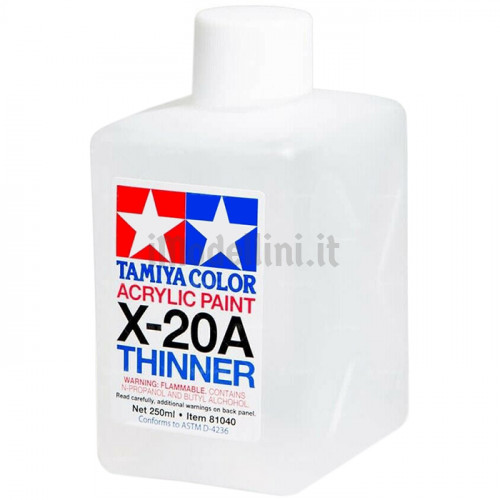 Diluente Tamiya X-20A Thinner per Vernici Acriliche da 250 ml