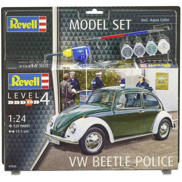 Model Set Volkswagen Beetle Police 1:24