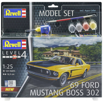 Model Set Ford Mustang Boss 302 1969 1:25