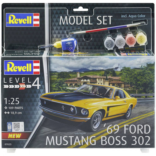 Model Set Ford Mustang Boss 302 1969 1:25