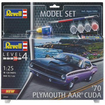 Model Set Plymouth AAR Cuda 1970 1:25
