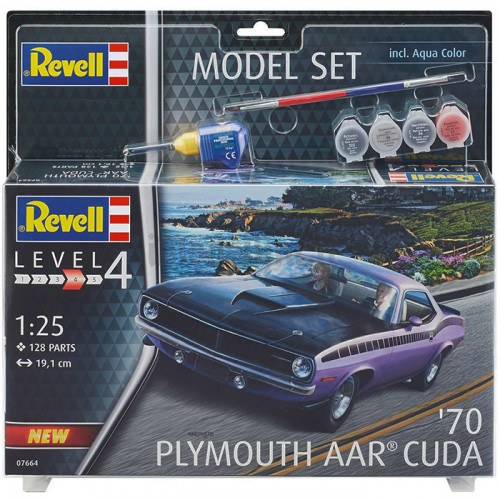 Model Set Plymouth AAR Cuda 1970 1:25