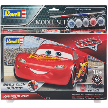 Model Set Cars 3 Lightning McQueen Easy-Click 1:24