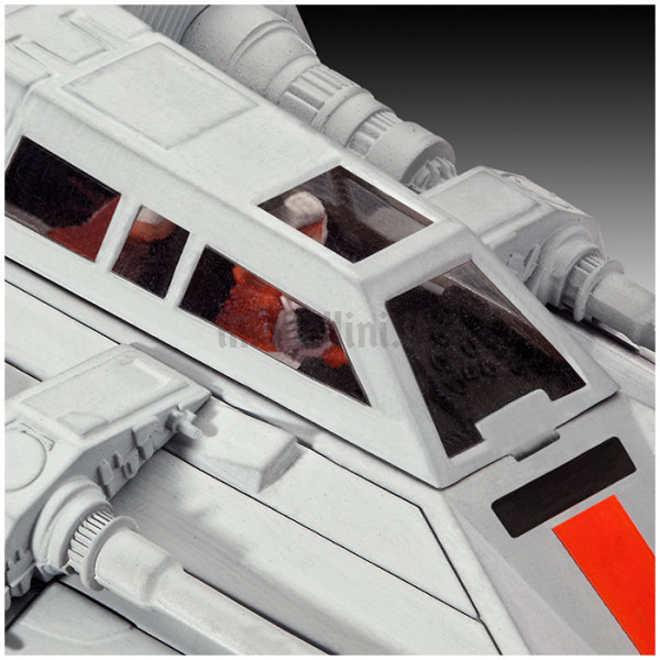Maquette 3D Metal Earth - Star Wars Snowspeeder - Modèle En Métal à Assembler - Dimensions 8,26 X 7,62 X 3,18 Cm - 3