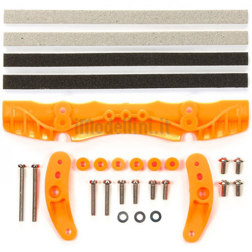 Set Freno Posteriore Arancio Fluo per Telaio AR