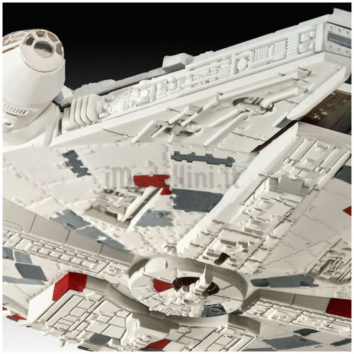 Revell Easy-Click adventskalender 01044 Star Wars Millennium Falcon schaal 1:241, X-Wing Fighter 1:112 schaal en Darth Vaders TIE Fighter 1:121 schaal met gereedschap, penseel en belangrijkste