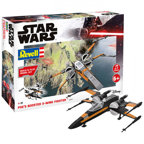 Build & Play Star Wars Poe's Boosted X-Wing Fighter 1:78